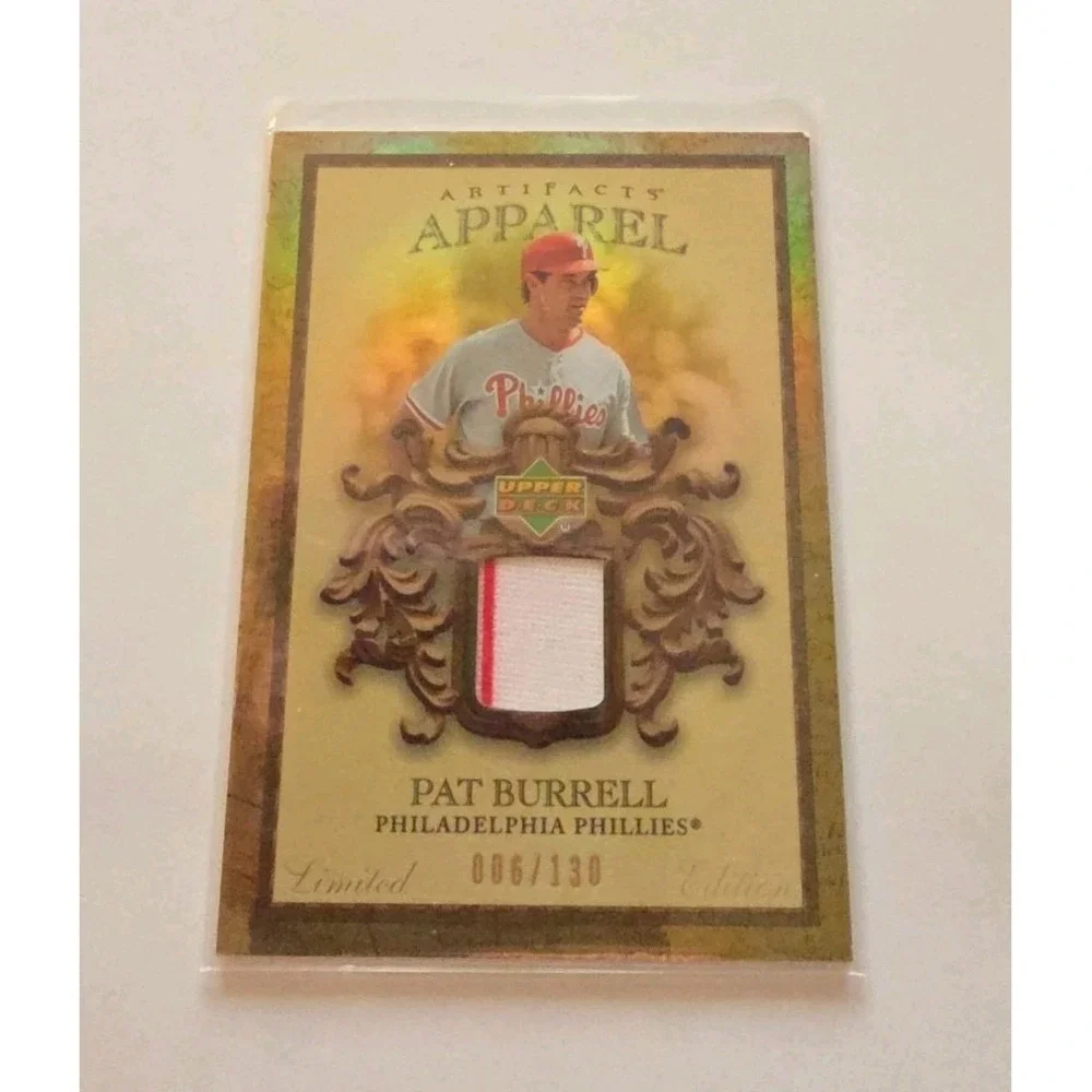 2007 Upper Deck Artifacts Apparel PAT BURRELL #MLB-PB Limited Edition Patch /130